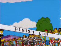 bart simpson race GIF