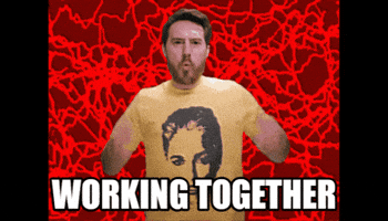 Working Together Power Rangers GIF by Dead Meat James