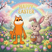 Easter Bunny Smiling GIF by BONK