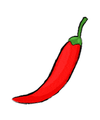 Chovi food comida vegetable rojo Sticker