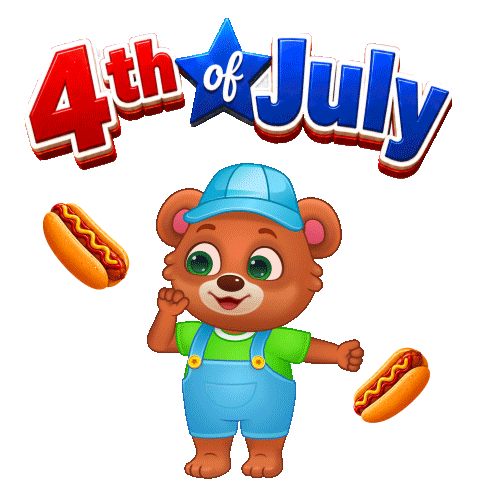 Grilling Independence Day Sticker by Lucas and Friends by RV AppStudios