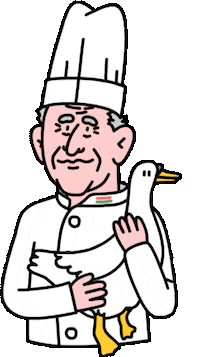 rosensteinrestaurant happy cook goose rosenstein Sticker