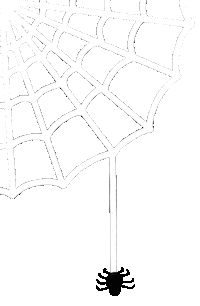 Spider Web Halloween Sticker
