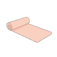 TYPEHAYLEY pink workout yoga roll Sticker