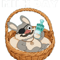 Happy Milk Carton Sticker