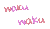 Excited Wakuwaku Sticker
