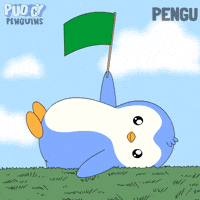Green Flag Yes GIF by Pudgy Penguins