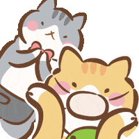 Happy Cat Sticker by catgrass