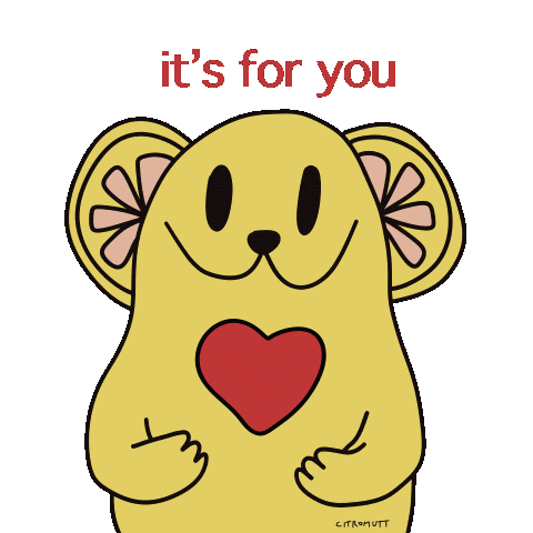 I Love You Dog Sticker