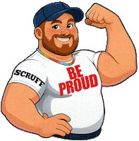 Gay Pride Sticker by SCRUFF