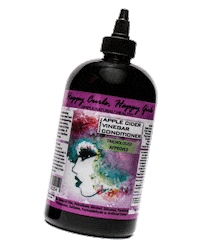 Apple Cider Vinegar Curly Hair Sticker by Happy Curls, Happy Girls