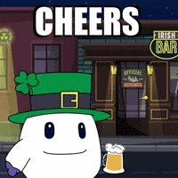 St Pats Drinking GIF by Magic Eden