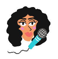 The Voice Singing Sticker by Emily Redfearn