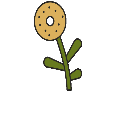 maevechocolate flower bee seattle cereal Sticker