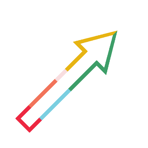 Arrow Point Sticker by Texas State University