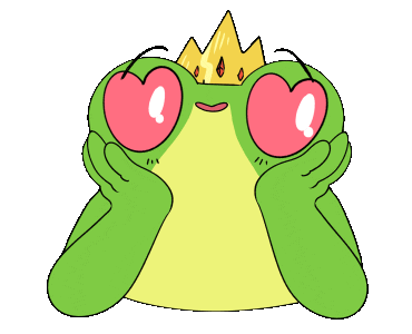 fraffrog giphyupload in love earth frog Sticker