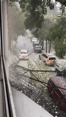Severe Storm Dumps Hail and Floods Streets in Mexico City