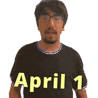 April 1 Sticker