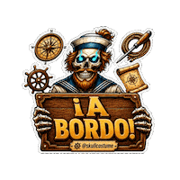 A Bordo Halloween Sticker