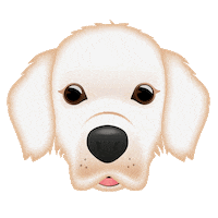 Golden Retriever Dogs Sticker by emoji® - The Iconic Brand