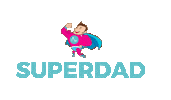 Babysits superhero dad father papa Sticker
