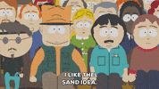 crowd talking GIF by South Park 
