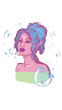 Signos Aquario Sticker