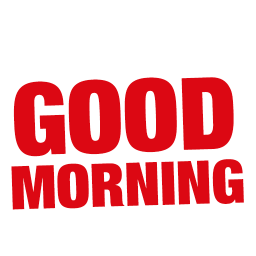 Good Morning Hello Sticker by M-150 USA
