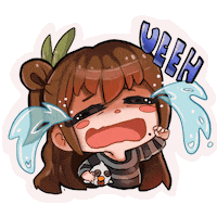 Sad Cry Sticker