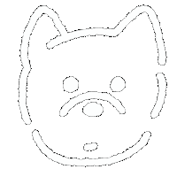 犬 白 Sticker