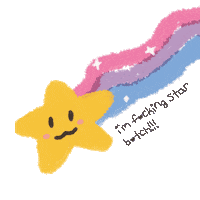 Urarerita kawaii star urarerita Sticker