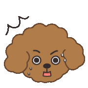 Awkward Poodle Sticker