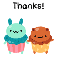 Thanks Thank You Sticker by pikaole