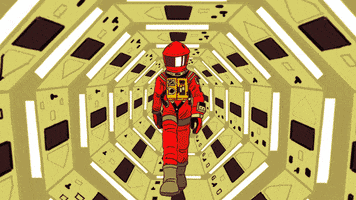 2001 A Space Odyssey 2D Animation GIF by Furryhead