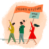 Wake Up Protest Sticker by jugendinfo