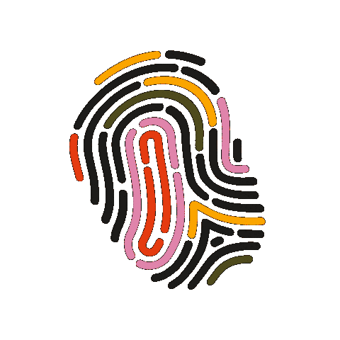 Fingerprint Antiracisme Sticker by Avansa Limburg