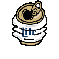 Miller Lite Beer Sticker by caracaraNYC