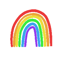 jusdecoconut rainbow lgbt free jusdecoconut Sticker