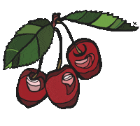vonallabor fruit magyar cherry vonallabor Sticker