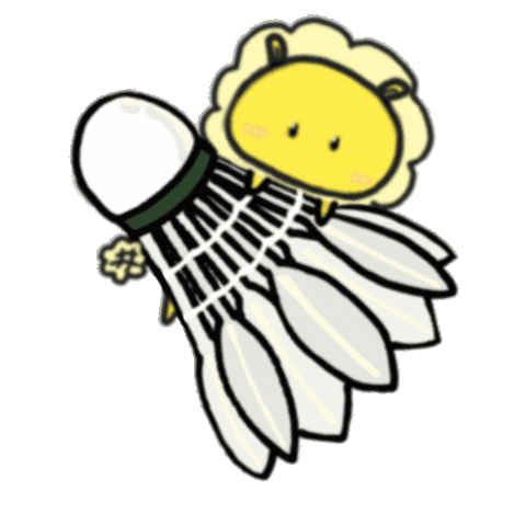 Lion Badminton Sticker