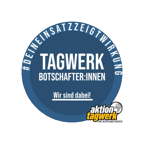 aktiontagwerk giphygifmaker aktion-tagwerk tagwerk botschafterinnen Sticker