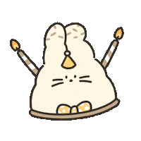 tongdalsaem birthday animal bunny cake Sticker