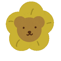 Flower Bear Sticker