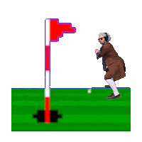 Sport Golfing Sticker