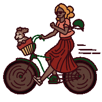 Happy Illustration Sticker