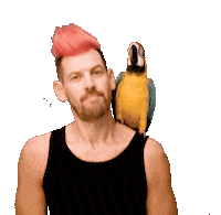 Red Hair Parrot Sticker by Virgin Radio 104.4