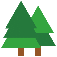 natuurpodium boom tree bos bomen Sticker