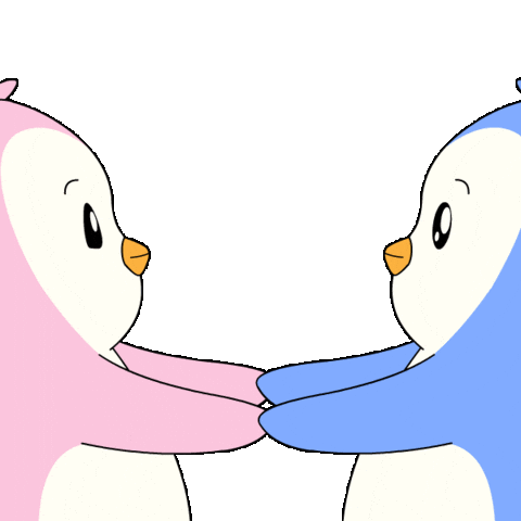 I Love You Hug Sticker by Pudgy Penguins