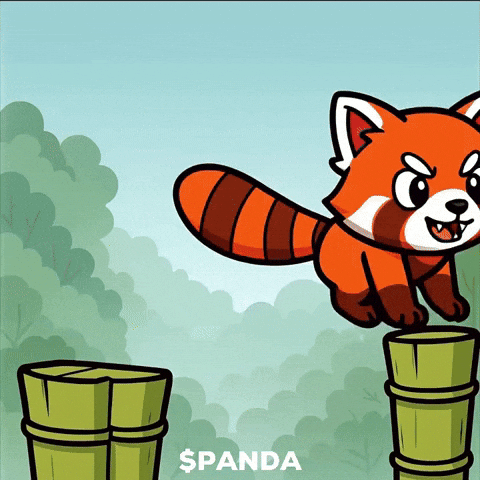 Red Panda Jump GIF by PandaMania