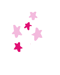 kaceymaedesign fun pink star stars Sticker